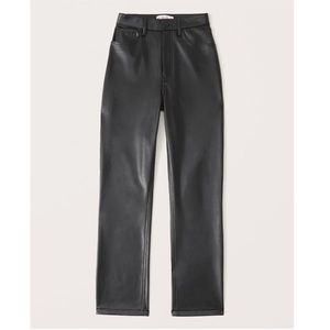 Abercrombie Vegan Leather 90s Straight Pants